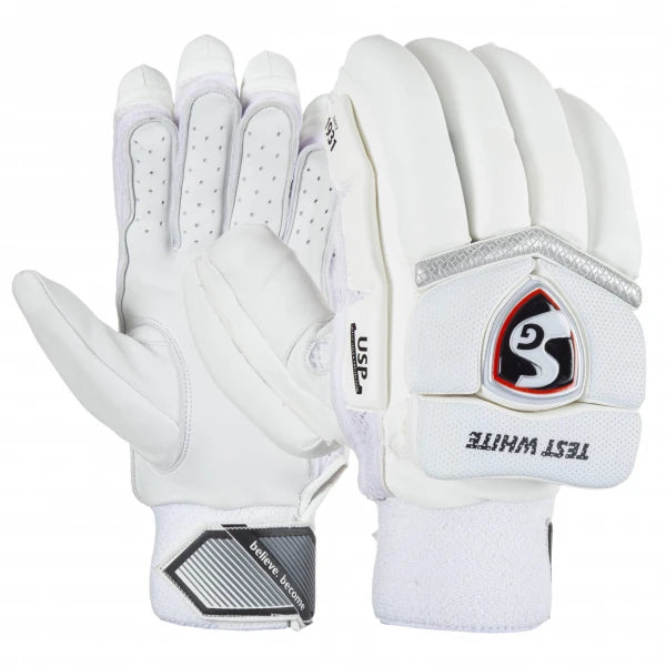 SG Test White Batting Gloves - Left Hand
