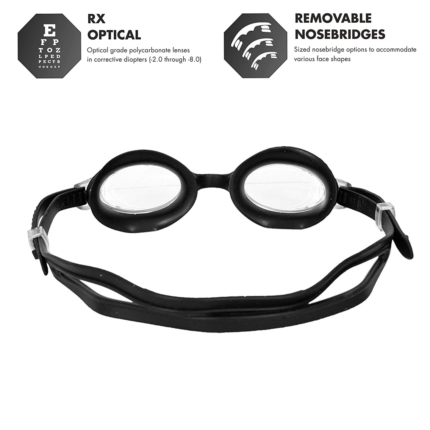 TYR Corrective Optical Swimming Goggles, Smoke - Best Price online Prokicksports.com