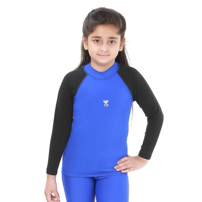 TYR Girls in Eco Long Sleeve Swimming Rashgaurd - Best Price online Prokicksports.com