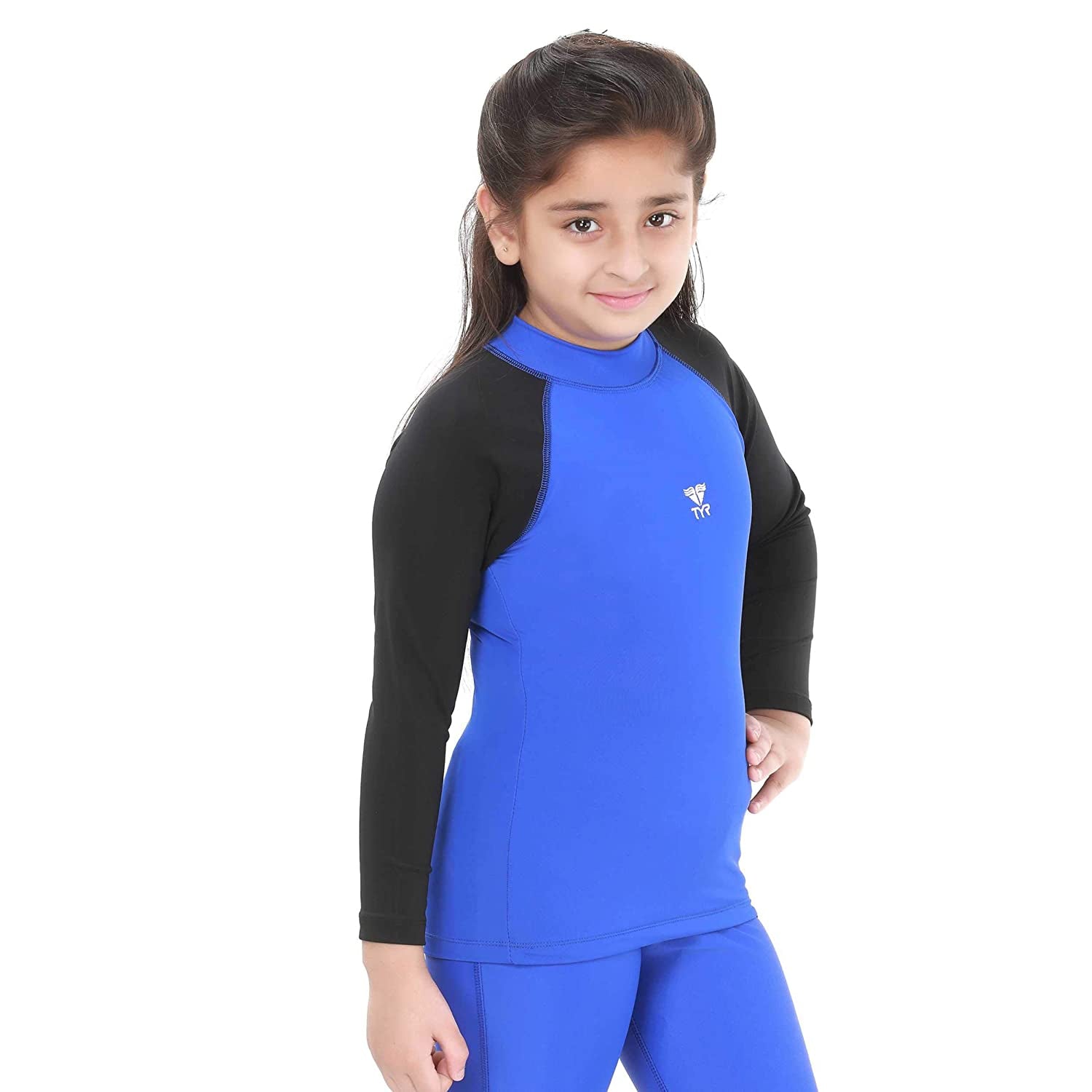 TYR Girls in Eco Long Sleeve Swimming Rashgaurd - Best Price online Prokicksports.com