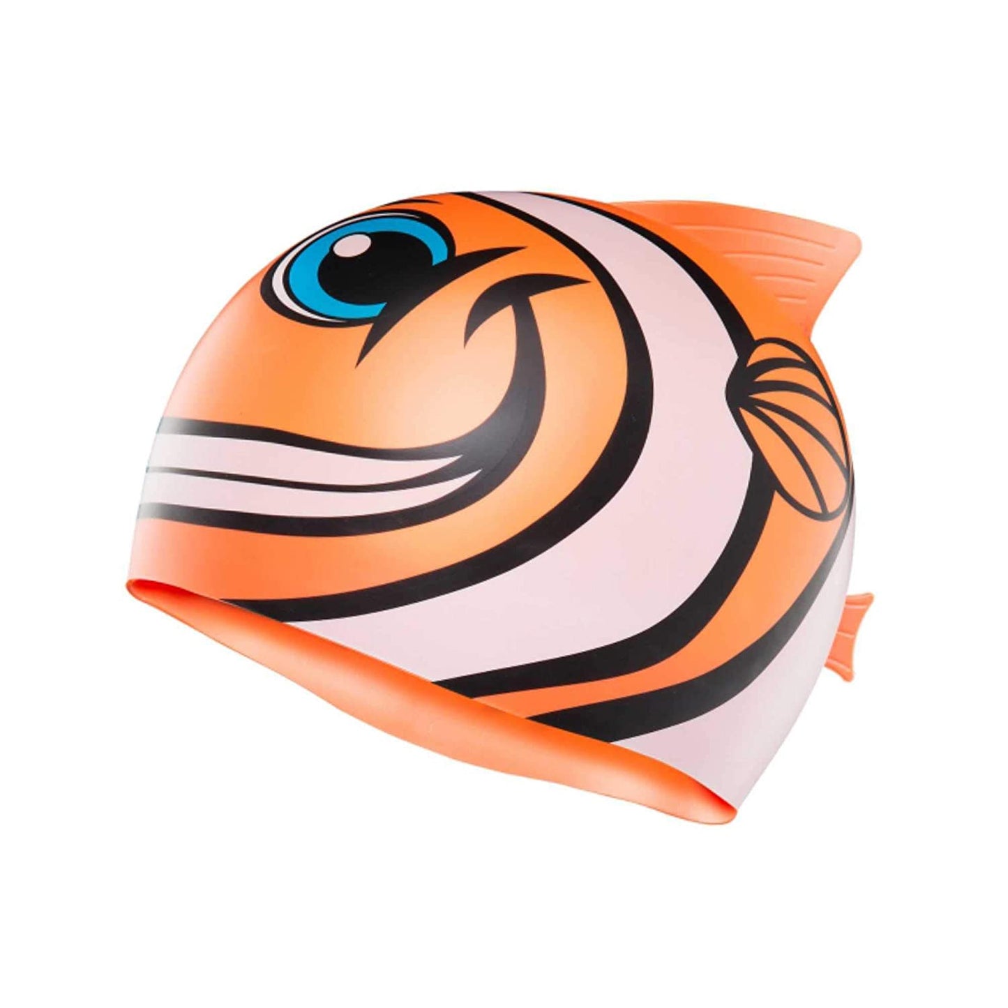 TYR Charactyr Happy Fish Swim Silicon Cap, Fluorescent Pink - Best Price online Prokicksports.com