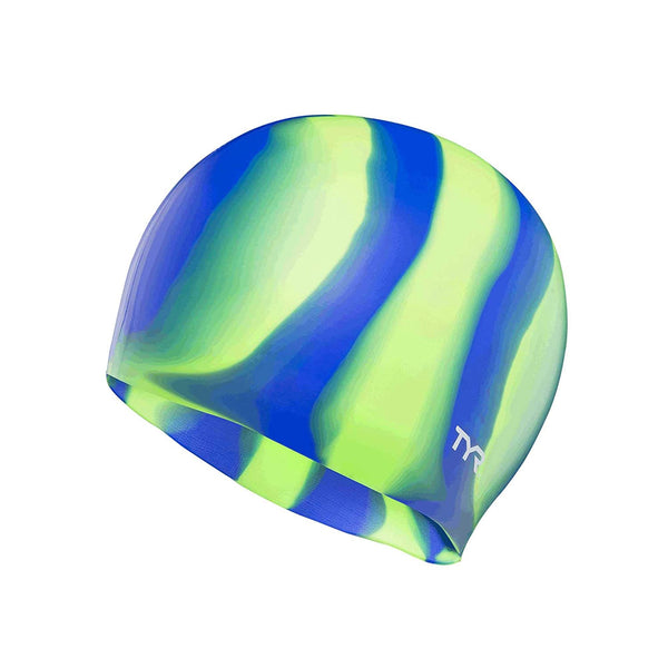 TYR Multi Color Plain Silicone Cap, Green