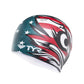 TYR Patriot Silicone Graphic Swim Cap, Navy/Red - Best Price online Prokicksports.com