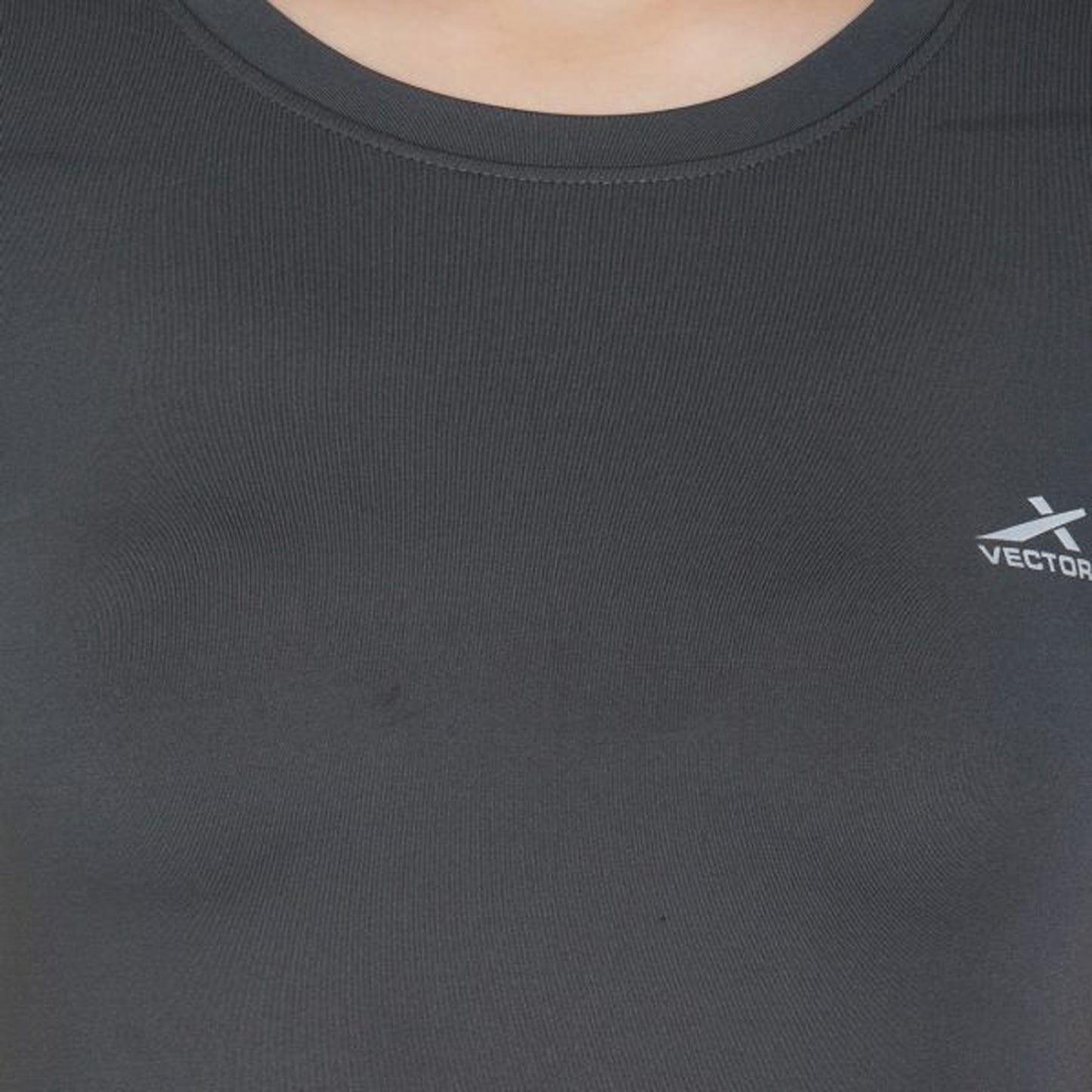 Vector X VTDF-018 Women's Round Neck T-Shirt , Grey - Best Price online Prokicksports.com