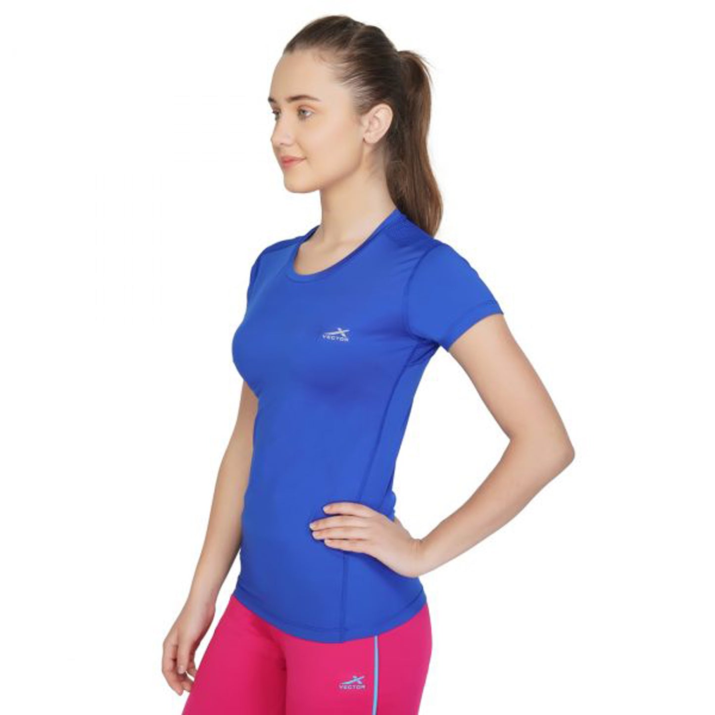 Vector X VTDF-018 Women's Round Neck T-Shirt , Teal - Best Price online Prokicksports.com