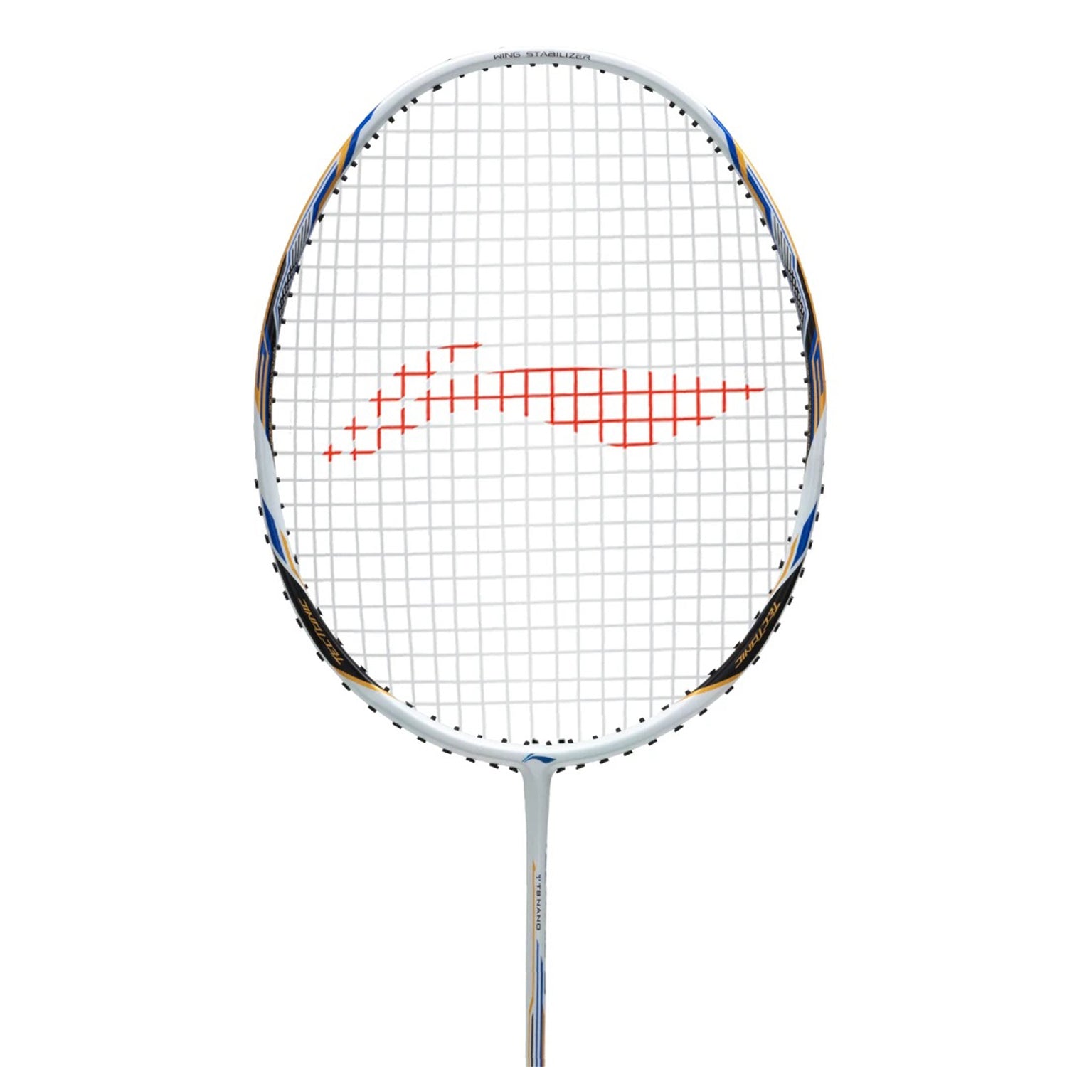 Li-Ning Tectonic 3 R-Series Strung Badminton Racket, White/Gold/Blue (4UIG6) - Best Price online Prokicksports.com