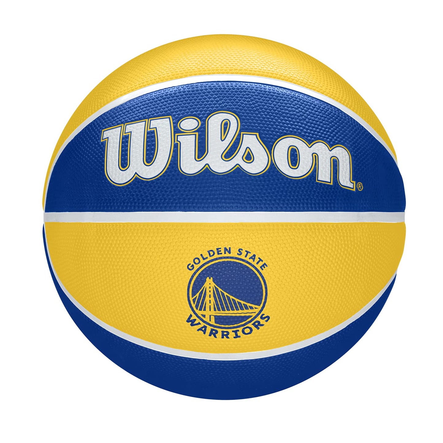 Wilson NBA Team Tribute GS Warriors Basketball,Size 7 (Yellow/Blue) - Best Price online Prokicksports.com