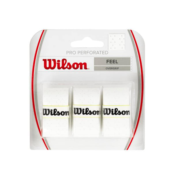Wilson Pro Perforated Over Grip Pack of 3 - White