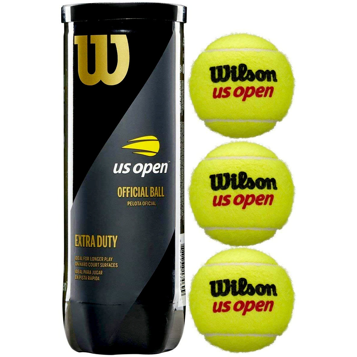 Wilson US Open Tennis Balls (1 Can) - Best Price online Prokicksports.com
