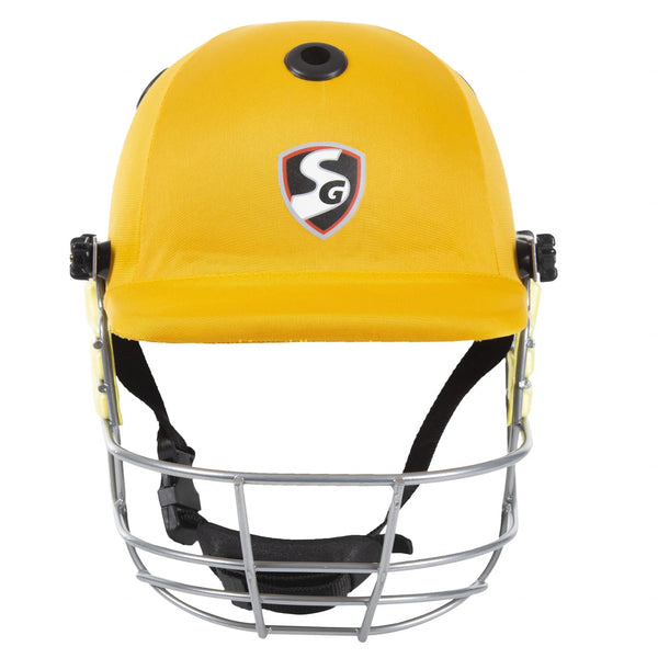 SG BlazeTech Cricket Helmet, Yellow
