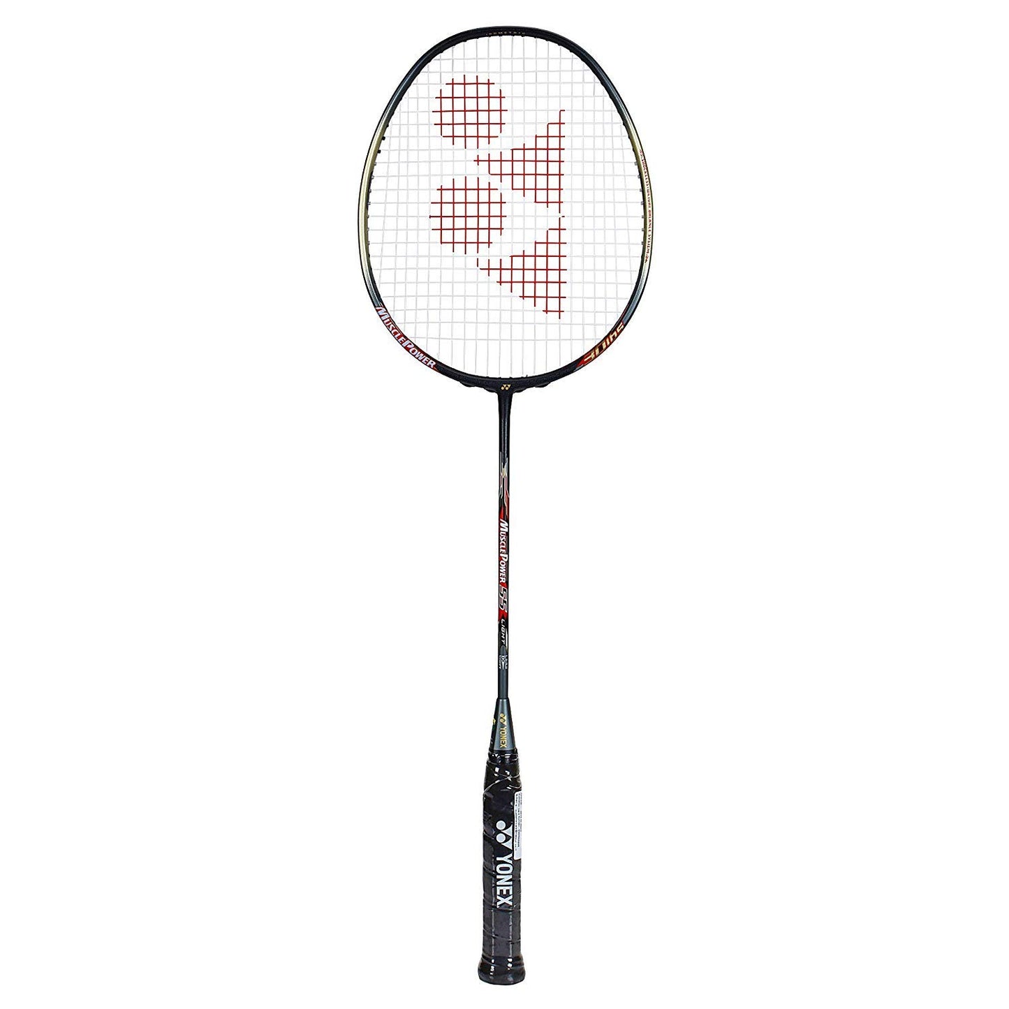 Yonex Muscle Power 55 Light Strung Badminton Racket, 4U/G5- Grey/Red - Best Price online Prokicksports.com