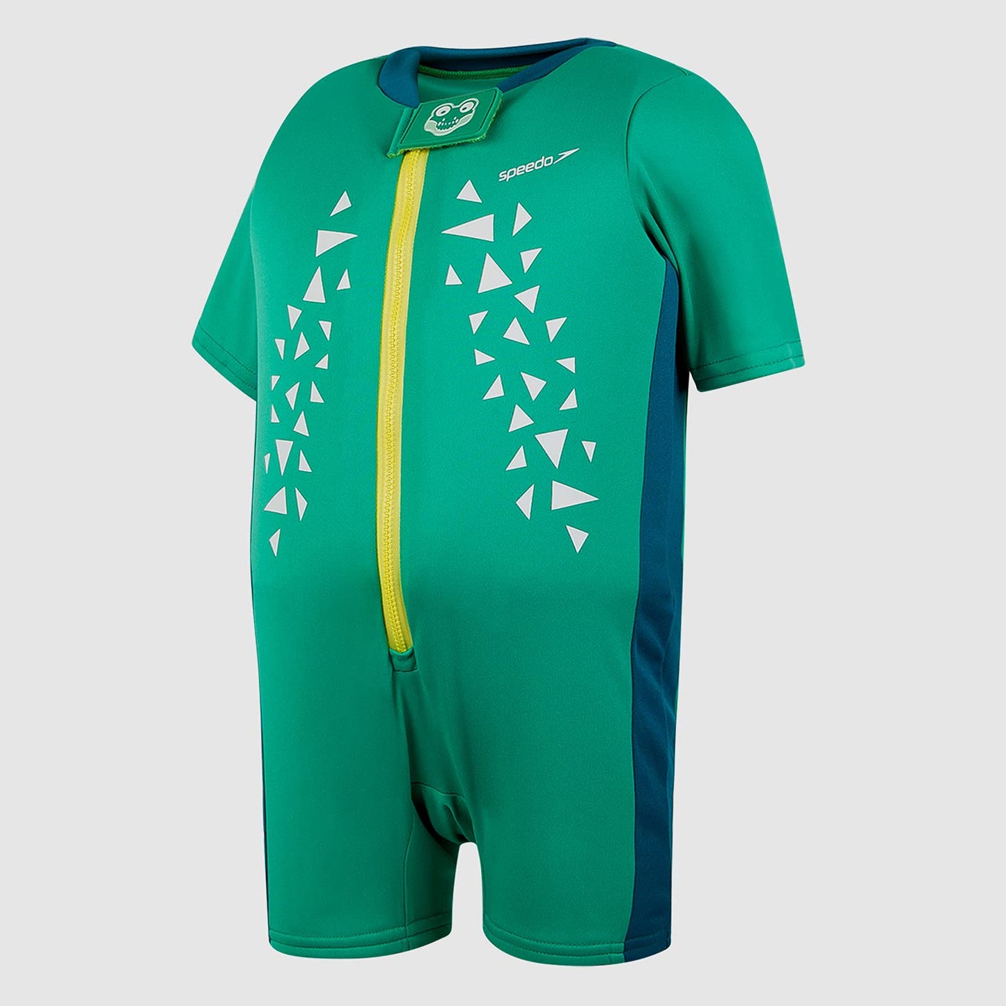 Speedo Croc Printed Float Suit For Tots (Color: Green/Blue) - Best Price online Prokicksports.com