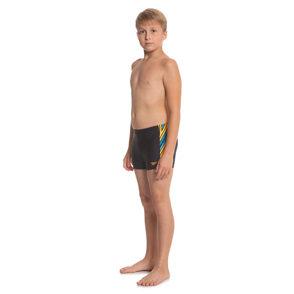 Speedo Logo Panel Aquashort for Boys (Color: True Navy/Mango/Pool) - Best Price online Prokicksports.com