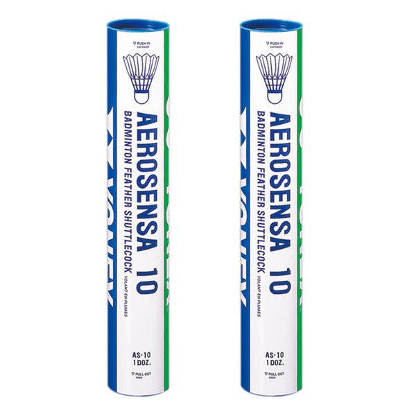 Yonex Aerosensa 10 Badminton Feather Shuttlecock – 12 Pieces (Pack of 2)