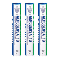 Yonex Aerosensa 10 Badminton Feather Shuttlecock – 12 Pieces (Pack of 3) - Best Price online Prokicksports.com