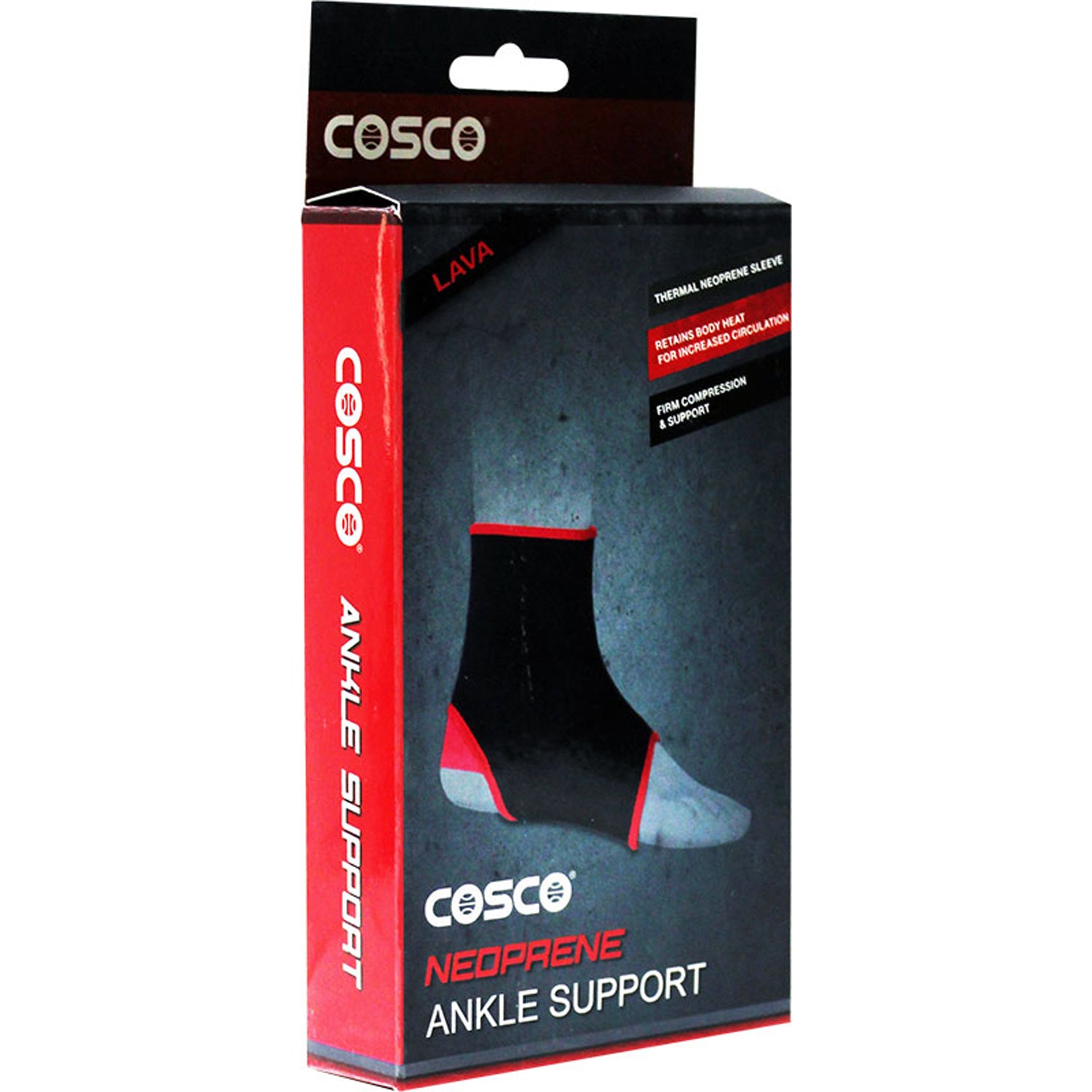 Cosco 28076 Lava Neoprene Ankle Support - Best Price online Prokicksports.com