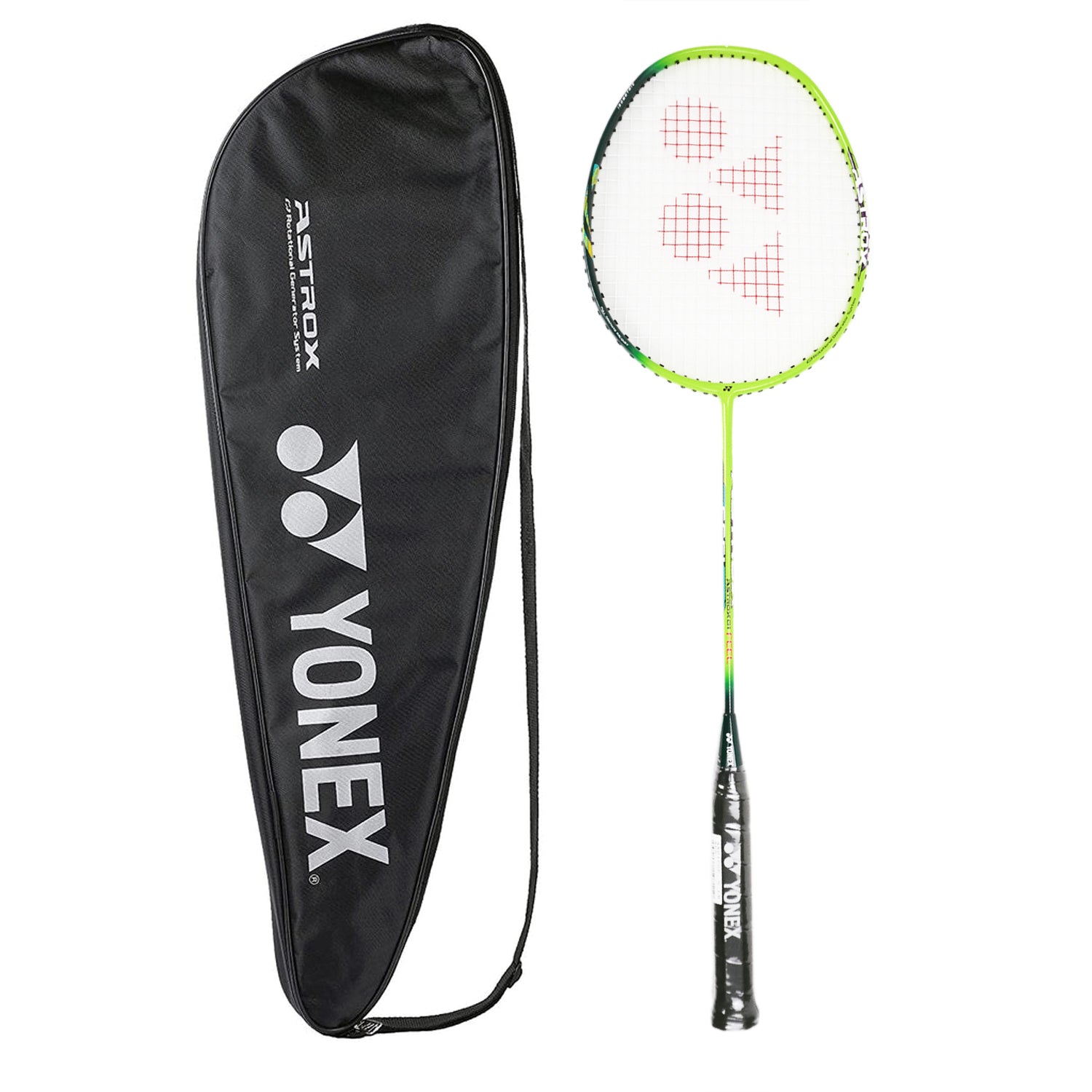 Yonex Astrox 01 Feel Strung Badminton Racquet, Lime