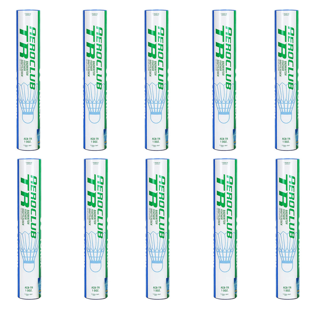 Yonex Aeroclub TR Badminton Feather Shuttlecock – 12 Pieces (Pack of 10) - Best Price online Prokicksports.com
