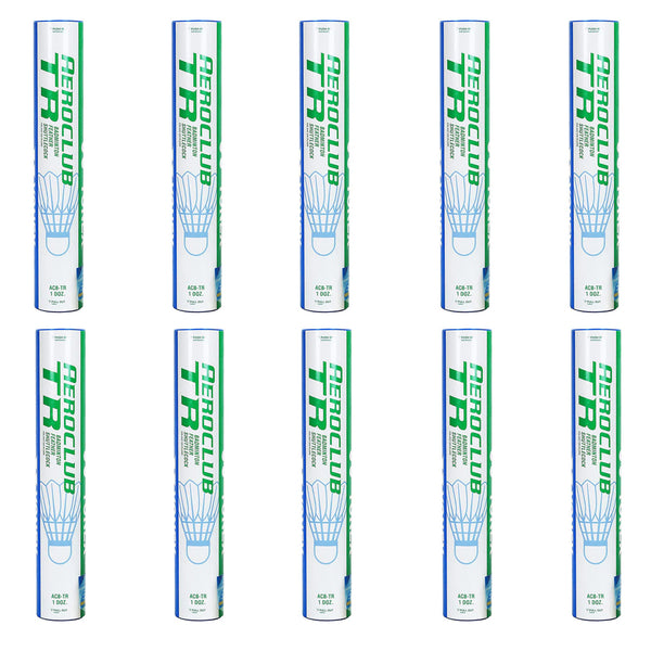 Yonex Aeroclub TR Badminton Feather Shuttlecock – 12 Pieces (Pack of 10)