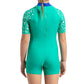 Speedo Corey Croc Essential All-in-One Suit for Girls (Color: Irish Green/Beautiful Blue/White) - Best Price online Prokicksports.com
