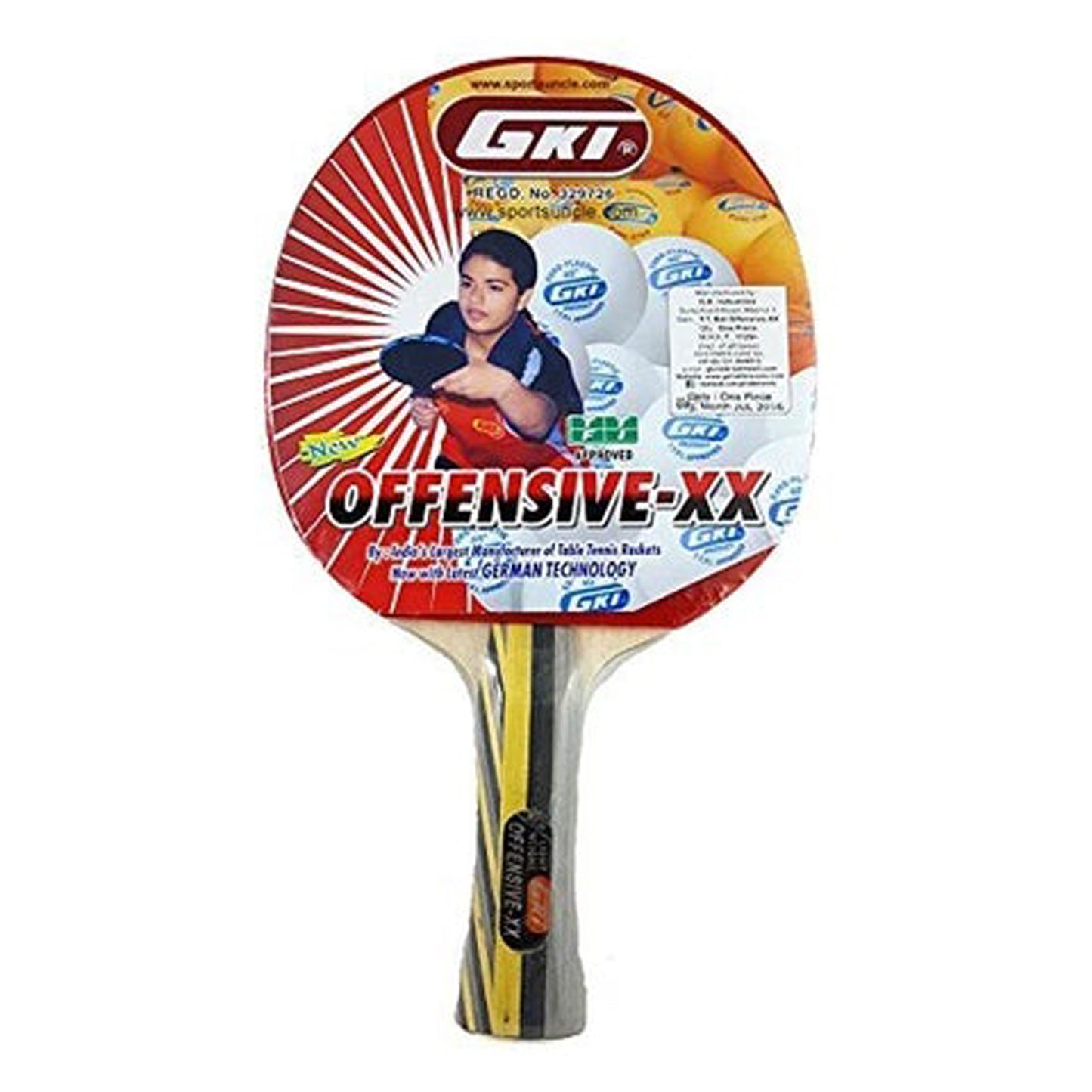 GKI Offensive XX Table Tennis Racquet - Best Price online Prokicksports.com