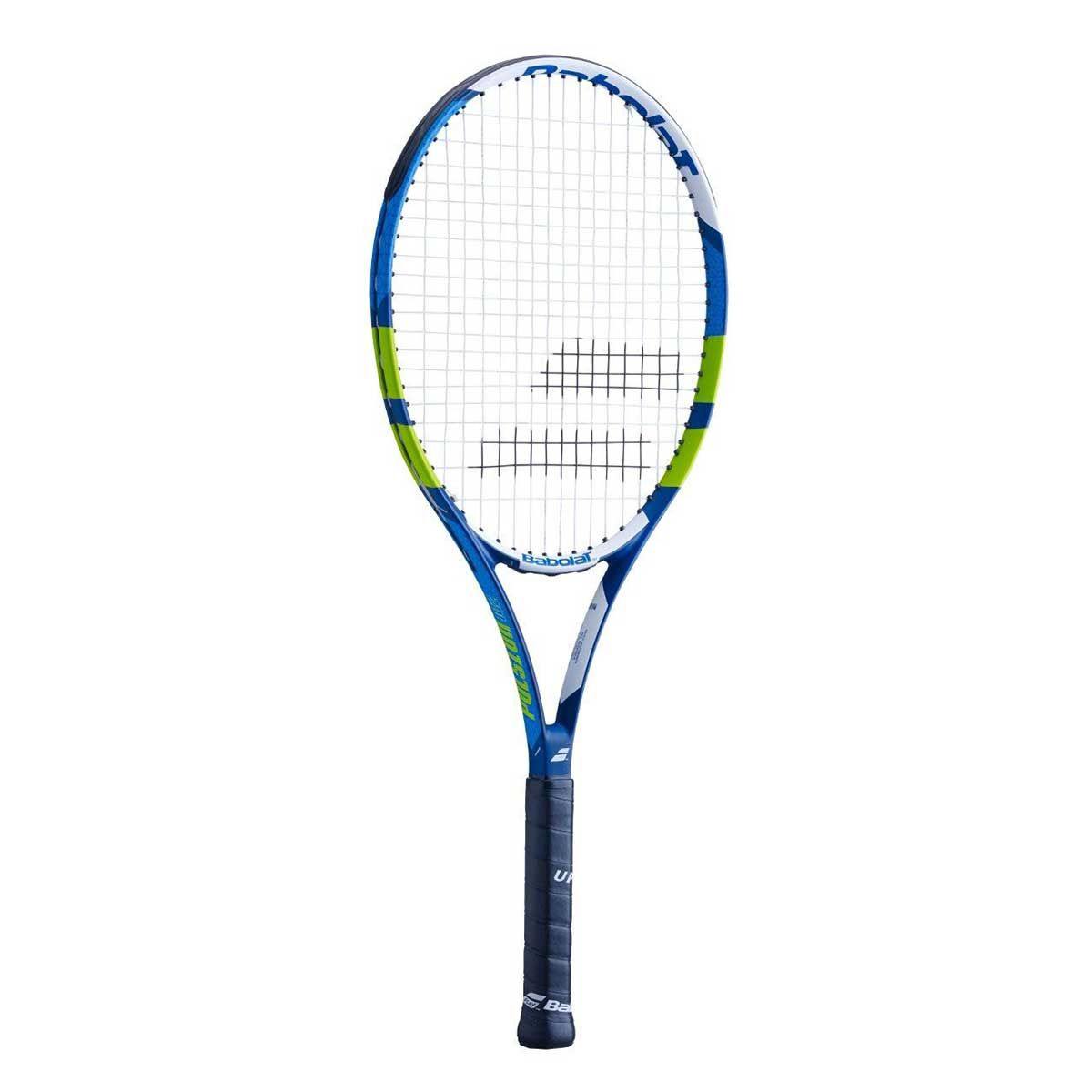 Babolat Pulsion 102 Strung Tennis Racquet Grip 3 - Blue/Green/White - Best Price online Prokicksports.com