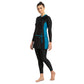 Speedo Female Two-Piece Full Body Suit for Women, Black/Nordic Teal - Best Price online Prokicksports.com