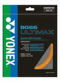 Yonex BG 66 Ultimax Badminton Strings, 0.65mm - Best Price online Prokicksports.com