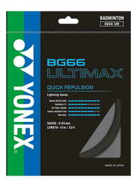 Yonex BG 66 Ultimax Badminton Strings, 0.65mm - Best Price online Prokicksports.com