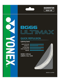 Yonex BG 66 Ultimax Badminton Strings, 0.65mm - Best Price online Prokicksports.com