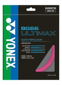 Yonex BG 66 Ultimax Badminton Strings, 0.65mm - Best Price online Prokicksports.com