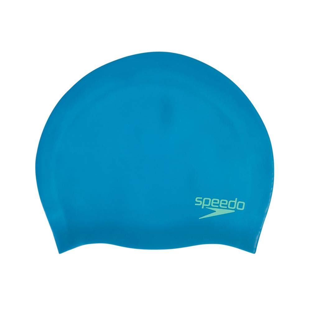 Speedo Molded Silicone Cap For Unisex-Junior (Size: 1Sz,Color: Blue/Green) - Best Price online Prokicksports.com