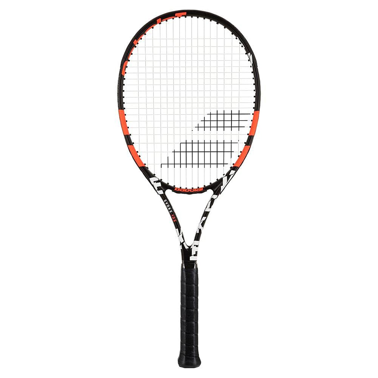 Babolat 121223 Evoke 105 Strung Tennis Racquet -Black/Orange - Best Price online Prokicksports.com