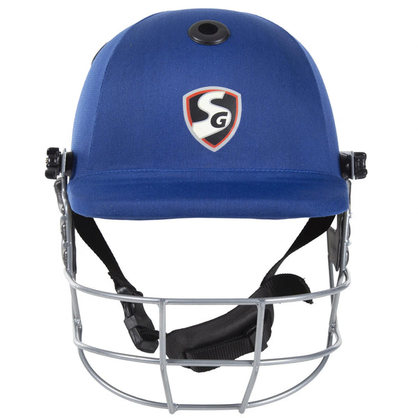 SG BlazeTech Cricket Helmet, Blue