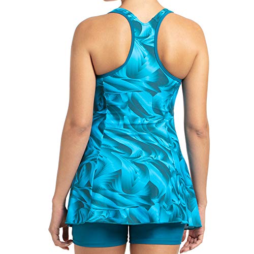 Speedo Allover Swimdress for Women (Color: Nordic Teal/Powder Blue) - Best Price online Prokicksports.com