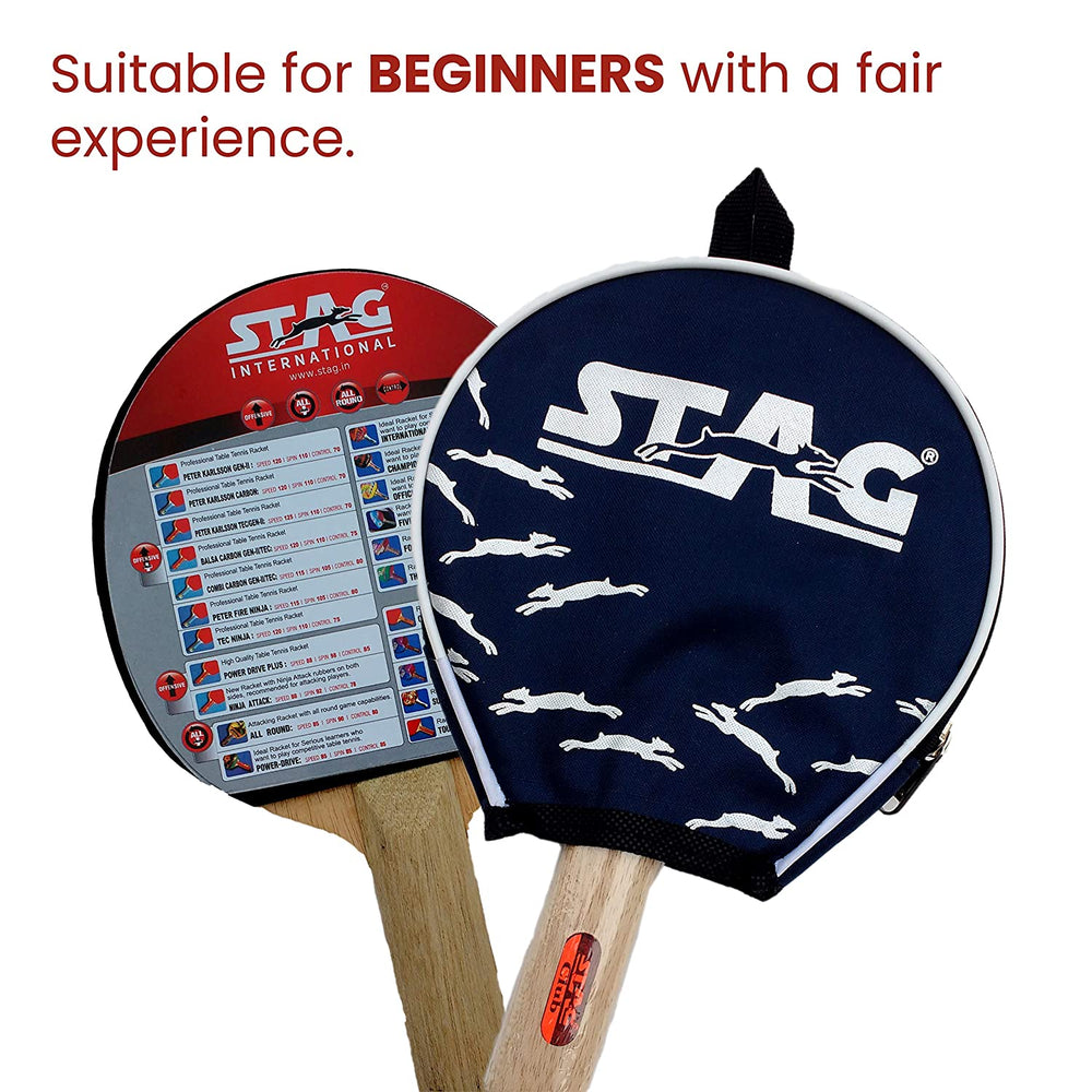 Stag Club Table Tennis Racket, Red/Black - Best Price online Prokicksports.com