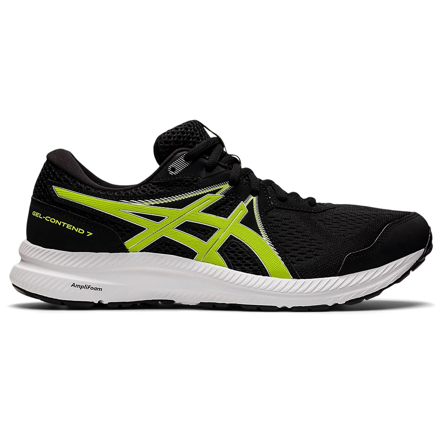 Asics GEL-CONTEND 7 Men's Running Shoes, Black/Pure Silver - Best Price online Prokicksports.com