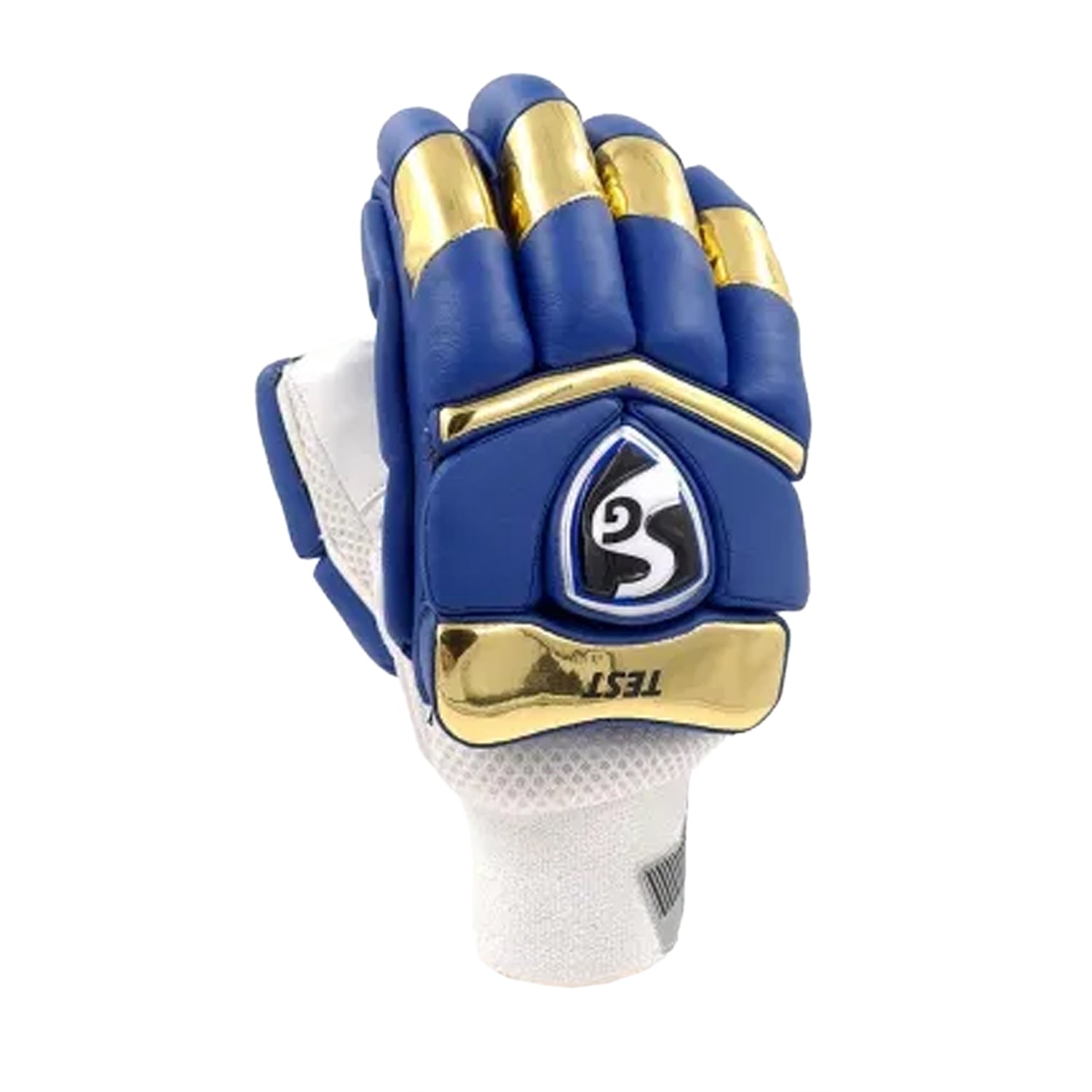 SG Test MI Batting Gloves - Left Hand, Navy/Gold - Best Price online Prokicksports.com