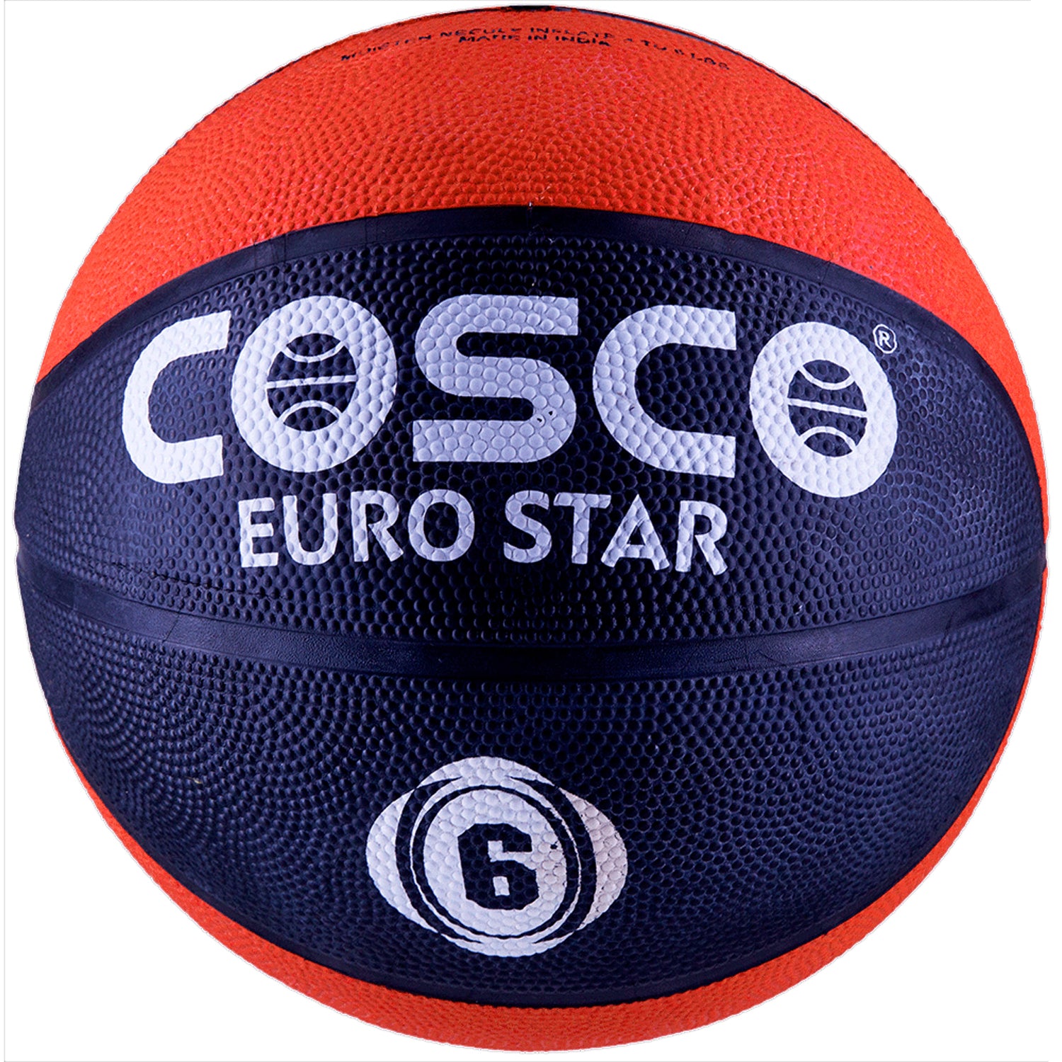 Cosco Euro Star Basketball, Black/Brown (Size 6) - Best Price online Prokicksports.com