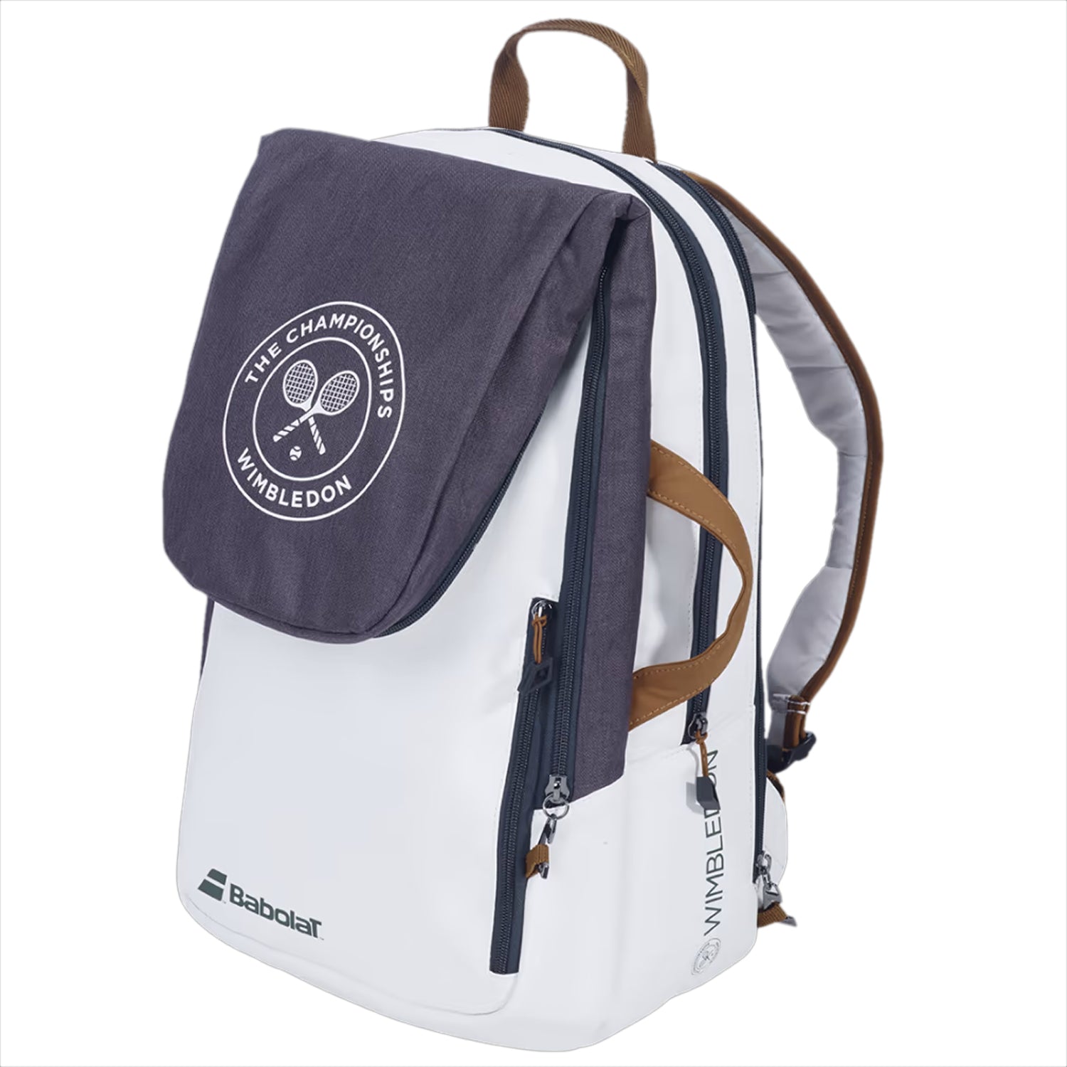 Babolat Back Pack Pure Wimbledon Tennis Kitbag White Grey