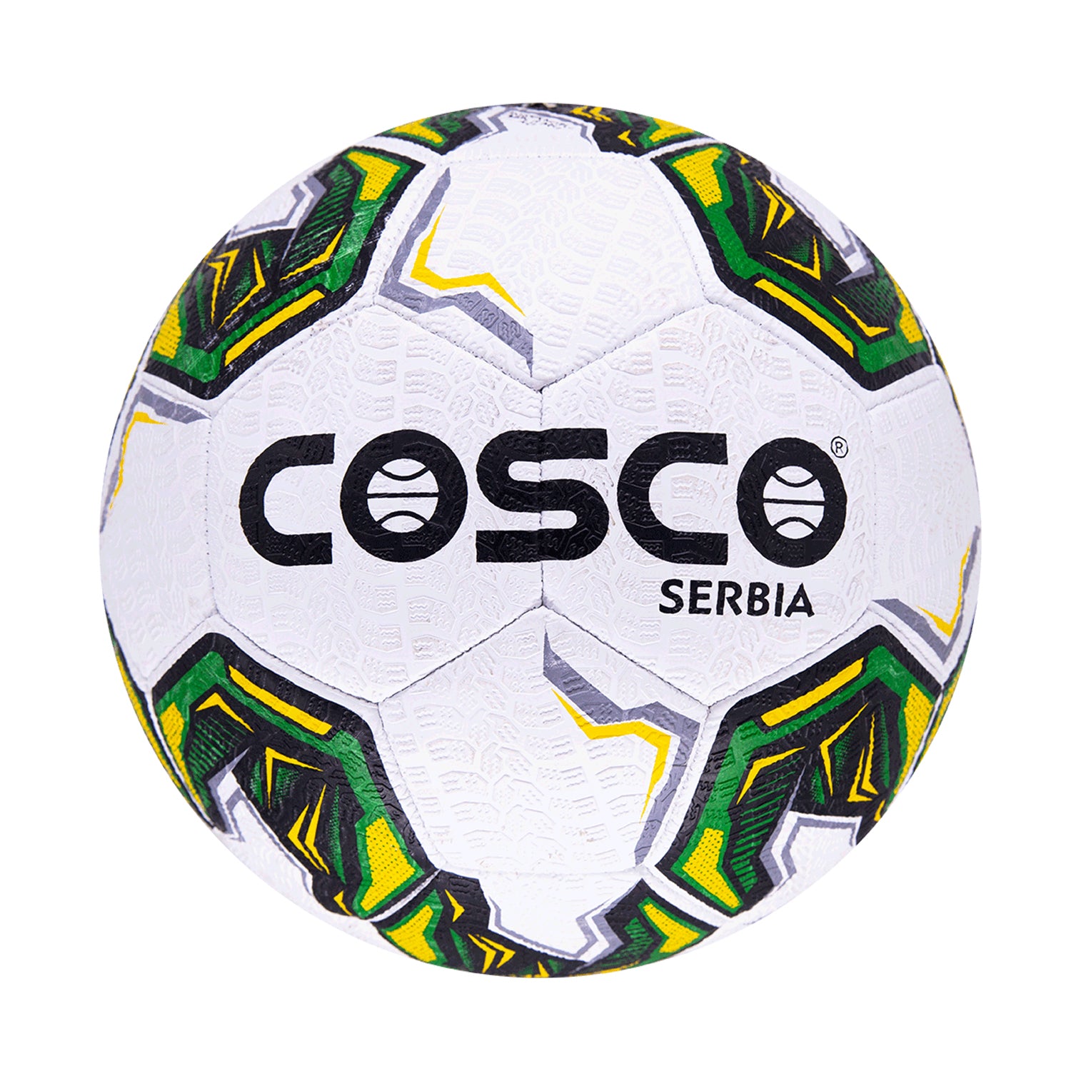 Cosco Serbia Football, White/Black (Size 5) - Best Price online Prokicksports.com
