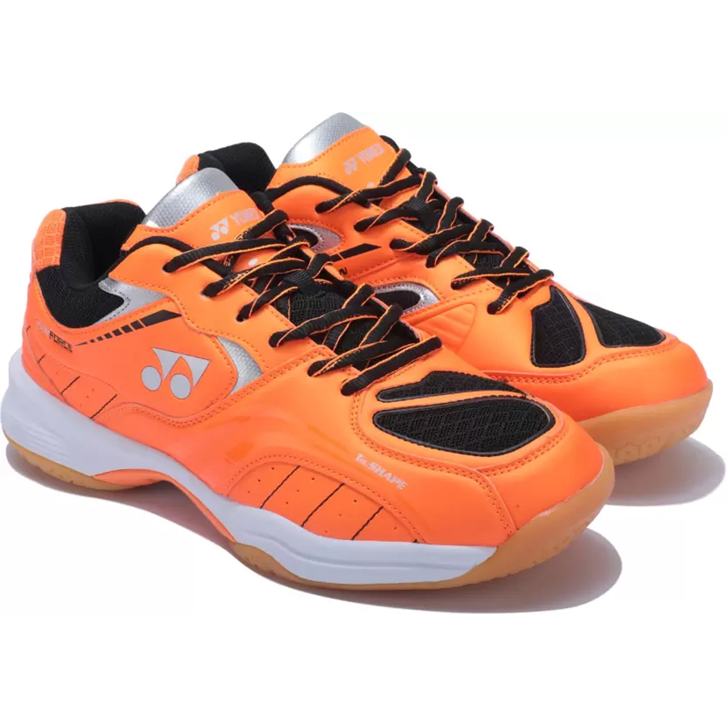 Yonex Tour Force Non Marking Badminton Shoes - Bright Orange/White - Best Price online Prokicksports.com