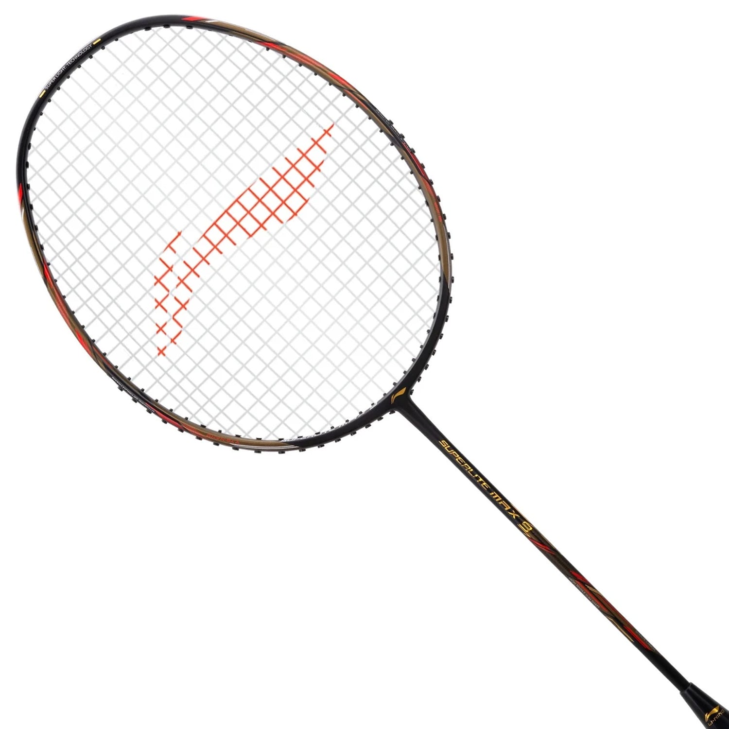 Li-Ning G-Force Superlite Max 9 Strung Badminton Racquet, Black/Red - Best Price online Prokicksports.com