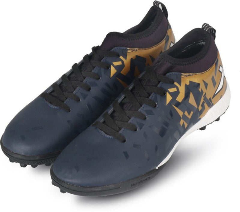 Vector X Flame Indoor Football Shoes (Navy-Gold) - Best Price online Prokicksports.com