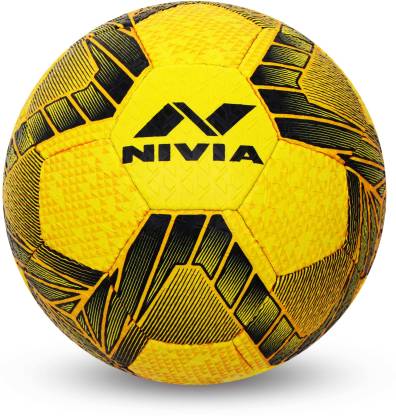 Nivia Street Football - Size: 5  (Pack of 1, Yellow/Black) - Best Price online Prokicksports.com