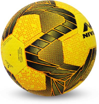 Nivia Street Football - Size: 5  (Pack of 1, Yellow/Black) - Best Price online Prokicksports.com