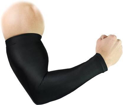 Prokick Arm Sleeves Pair - Black, Free Size - Best Price online Prokicksports.com