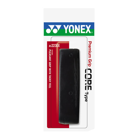 Yonex AC223EX Premium Grip Core Type Tennis Tapes, Black (1 Grip) - Best Price online Prokicksports.com