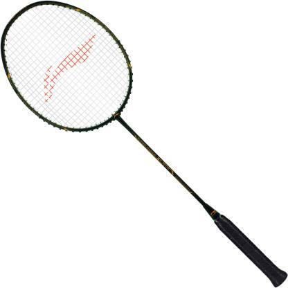Li-Ning Super Force 87 Plus strung Badminton Racquet with Full Cover Graphite Black/Gold - Best Price online Prokicksports.com