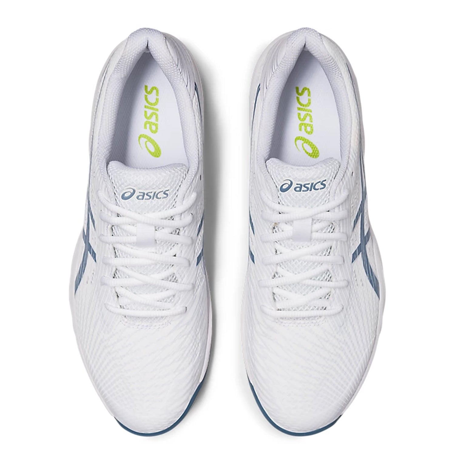 Asics GEL-GAME 9 Men's Tennis Shoes, White/Steel Blue - Best Price online Prokicksports.com
